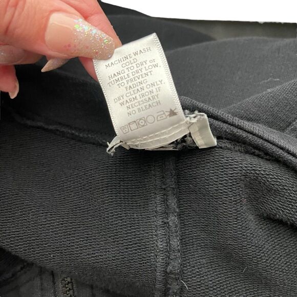 Prairie Underground Small Jacket Full Zip Organic Cotton Sweatshirt Black - Picture 4 of 15